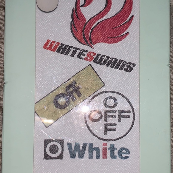 🆕🔥🔥 Off-White Swans Logo iPhoneXS Max  Cover🔥🔥 - Picture 2 of 5
